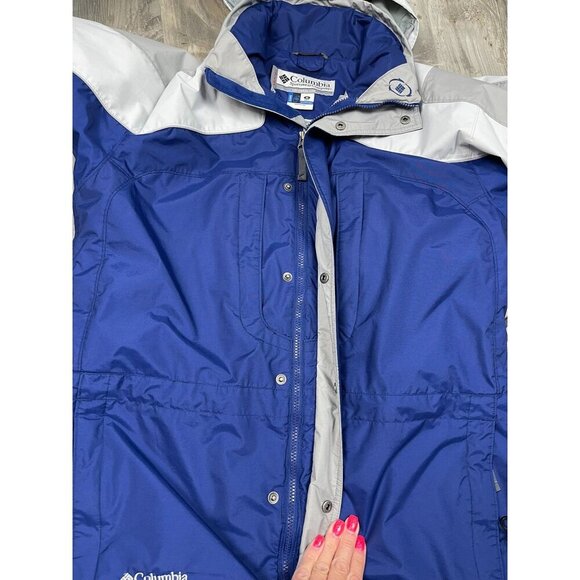 Columbia Interchange Vertex Jacket Mens Medium Outer Shell Only Hooded Full Zip - Picture 3 of 12